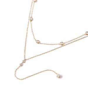 Crystal Choker Duet Lariat Duo