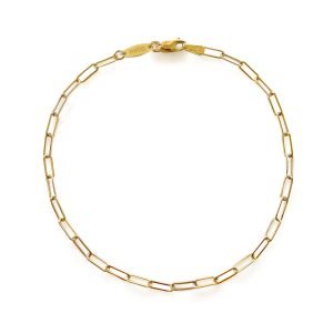 Petite Chain Link Bracelet 14K