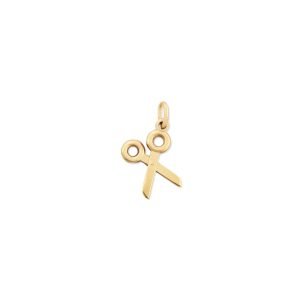 Scissor Charm Pendant 14K