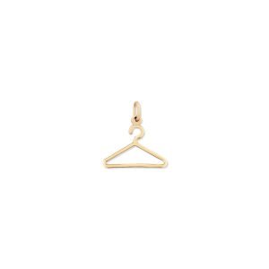 Clothes Hanger Charm Pendant 14K