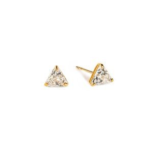 Trinity Stud Earrings 14K