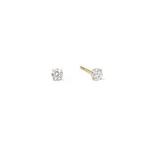 Birthstone Tiny Studs White Sapphire 14K