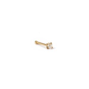 Tiny Pavé Nose Stud 14K